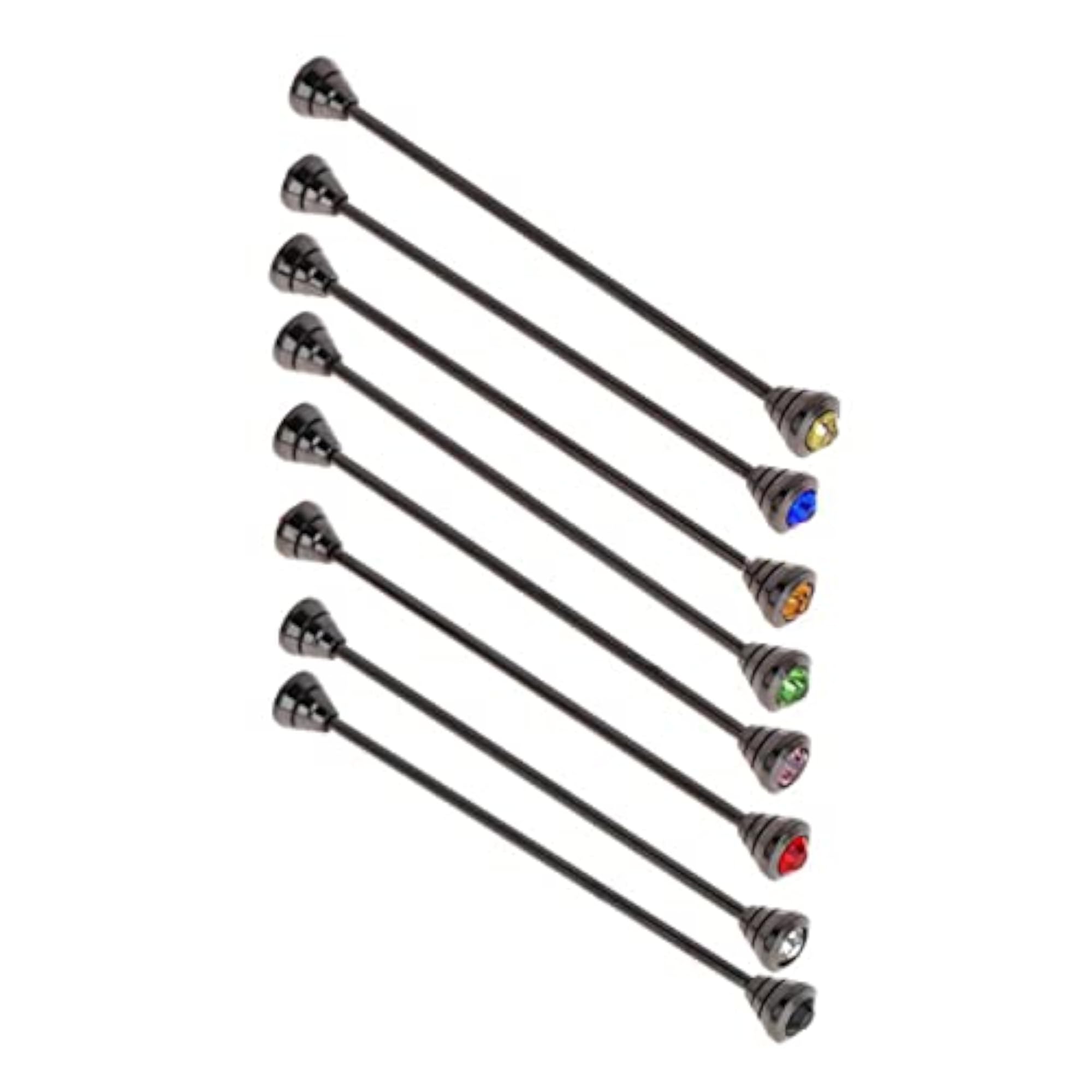 Men's Stylish Collar Bar Pin with Red Diamond Accent