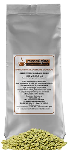 Arabica Green Coffee beans Santos Brasile Genuine Cerrado - 1 Kg