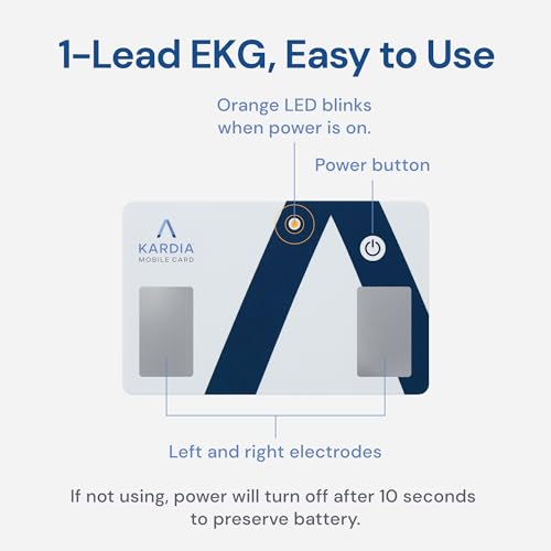 KardiaMobile Card Credit-Card Sized EKG, Medical-Grade & FDA-Cleared Personal Heart Monitor, Bluetooth Enabled, On-The-Go Check-Up Anywhere, Compatible with Most Smartphones, No Subscription Required - image 3