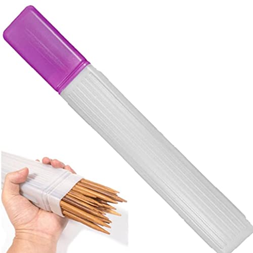 YOUXIU Caso De Almacenamiento De Alfiler De Aguja De Tejido De Plástico 1 Pc Recipientes De Tubo Transparente Grandes Caja De Almacenamiento De Agujas De Tejer De Punto Cover