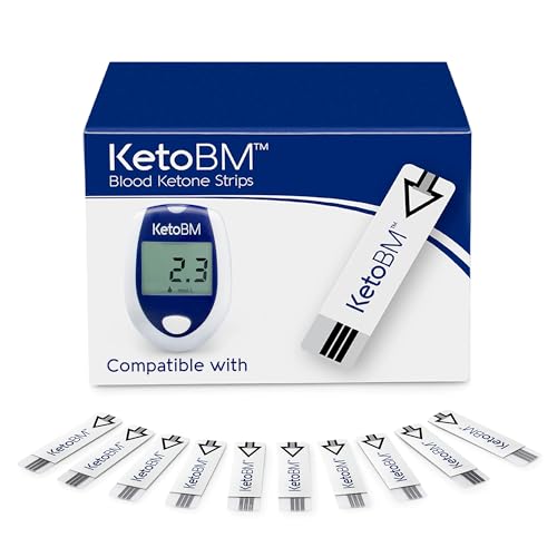 KetoBM Ketone Test Strips, 40pk - NOT Compatible with KetoBM Bluetooth Glucose & Ketone Meter