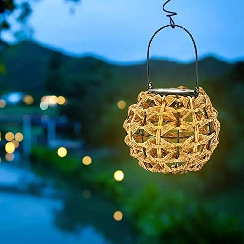 KYUQY Faroles solares para decoración de jardín, linternas solares colgantes impermeables, decoración de porche para jardín, patio, terraza, patio trasero, césped, patio