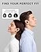 lulir Ear Plugs for Sleeping, 28dB(SNR) Reusable Silicone Earplugs with 4 Sizes (S/M/L/XL) Eartips, Noise Reduction Ear Protection EarPlugs for Sleep, Airplane, Focus, Travel & Concerts, Black