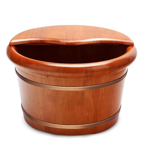 Tina para pies de madera natural 25x42 cm