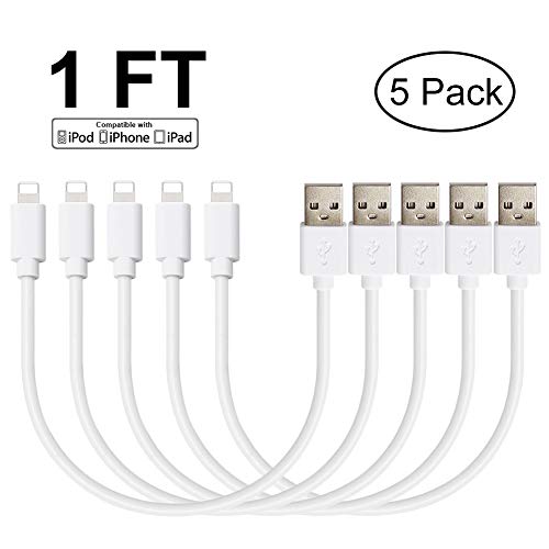 Pezin & Hulin Short USB Charging Cables (5 Pack 1FT) Compatible with All