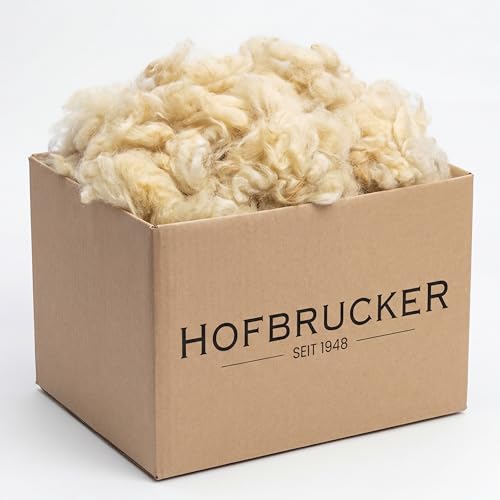 Hofbrucker Universal Schafwolle Dünger - Unbehandelter natürlicher Schneckenschutz & Dünger für Garten & Hochbeet - Schafwolldünger für Gemüse gegen Schnecken (1kg)