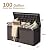 Devoko 97 Gallon Deck Box, Waterproof Resin Outdoor Storage Box for Outside and Patio, Large Outdoor Storage Bench Cabinet Lockable for Patio Furniture, Garden Tools and Pool Supplies (Deep Brown)