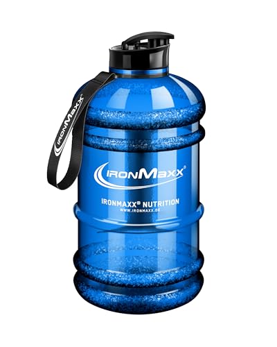 IronMaxx Water Gallon - Blau 2200ml | BPA & DEHP frei | auslaufsichere Trinkflasche mit Messskala | in verschiedenen Farben erhältlich