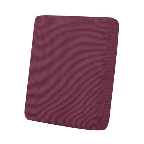 Image of Easy-Going Stretch Chair Cushion Cover Sofa Cushion Furniture Protector Sofa Seat Sofa Slipcover Sofa Cover Soft Flexibility with Elastic Bottom(Chair Cushion, ASH Rose), Small