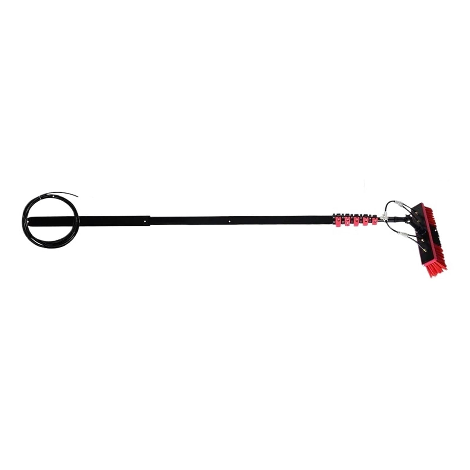POGHDBXA Telescopic Pole Brush, Set of 2 Extendable Telescopic Brushes for Cleaning Windows and Solar Panels, Cleaning Brush