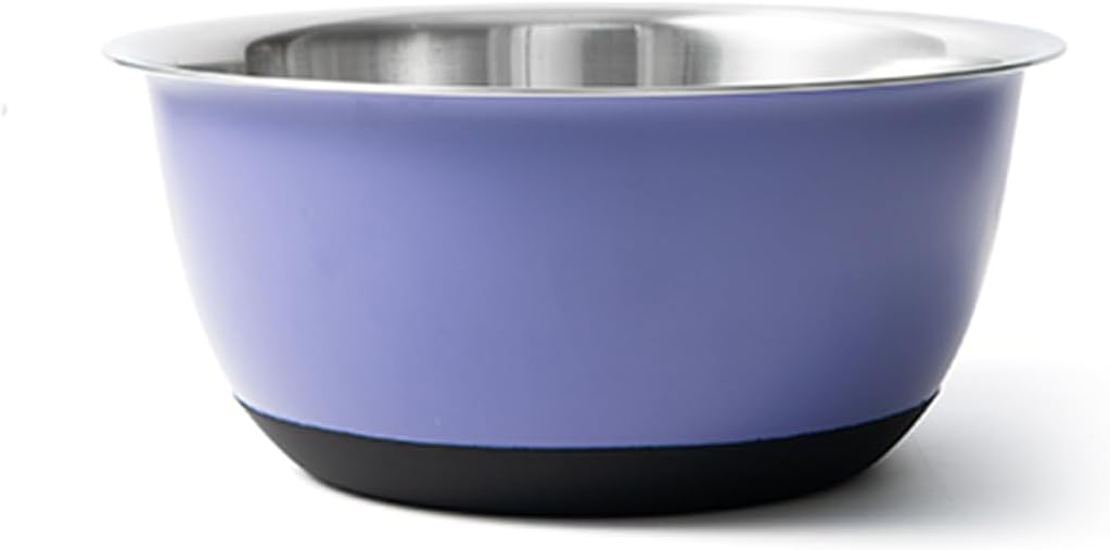 Stainless Steel Mixing Bowl, Purple, 4.25 Quart
