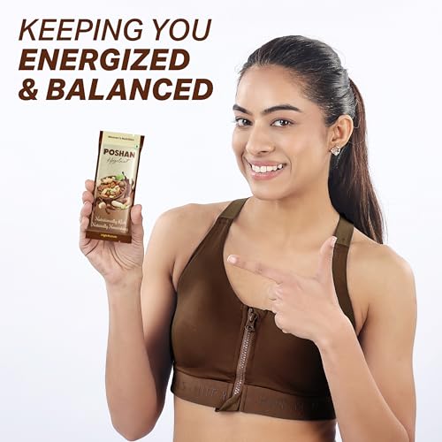 Image of POSHAN Women's Nutrition Hazelnut Protein Bar, 40 g | 8g Protein with 4G Fiber |No Added Sugar, 100% Vegetarian & Gluten-Free| Made with Dates, Ragi and Superfoods| No Trans Fat| Pack of 1