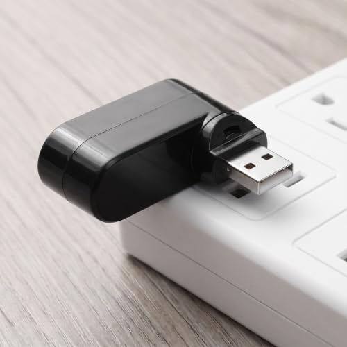 Divisor USB multipuerto rotatorio Operitacx para conectar impresora y cámara a la vez 4