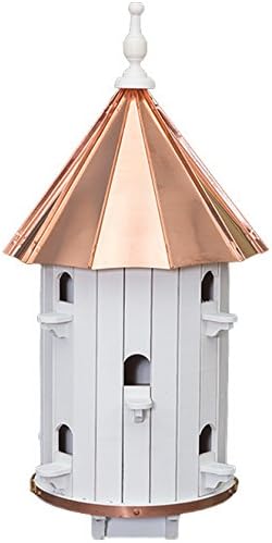 10 Hole Bird House High roof Copper top XLarge 31 inches Tall Amish Made in USA
