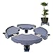CASIMR Heavy Duty Plant Stand with Wheels,440lbs Capacity Plant Caddy,15-19 Inch Adjustable Indoor/Outdoor Round Flower Pot Rack on Rollers,Dolly Holder Planter Trolley Casters Rolling Tray Coaste