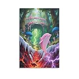 Photo Gallery wxlwhr pink dolphin quadri su tela pink dolphin forest lava stampe canvas impermeabile decorazioni murali per camera da letto/soggiorno/bagno/cucina 20x30inch(50x75cm) Photo Gallery wxlwhr pink dolphin quadri su tela pink dolphin forest lava stampe canvas impermeabile decorazioni murali per camera da letto/soggiorno/bagno/cucina 20x30inch(50x75cm)