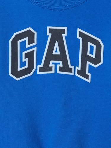Image of GAP Boys' Oversized Crewneck Logo Sweatshirt