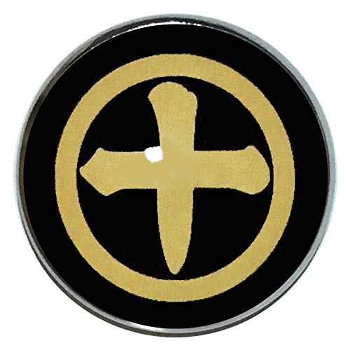 家紋 ピンバッジ 丸に十文字2 薩摩 島津家 ピンズ 家紋