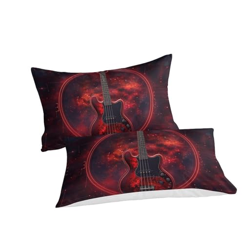 Housse de couette guitare 3D microfbre lit King 220x240cm