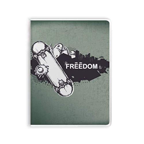 Carnet de skateboard Hip-Hop Freedom motif monstre couverture souple