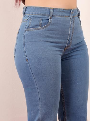 Image of Miss Chase A+ Women's High Rise Regular Stretchable Denim Bootcut Shaping Jeans