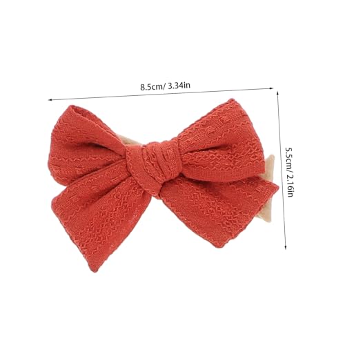 Toyvian 10Pcs Bowknot Hairband Soft Cotton Headband for Newborns Elastic Headwear with Dot Design Comfortable Hair Accessory2