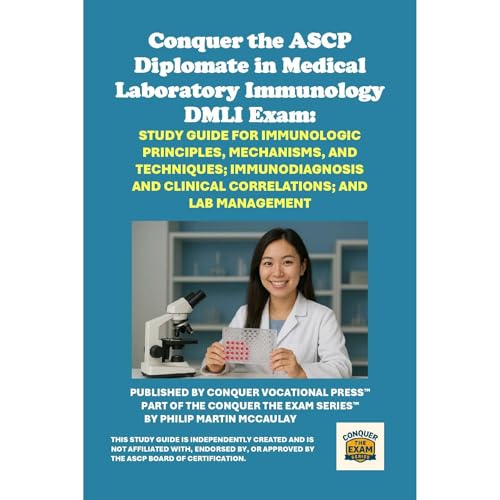 Conquer the ASCP Diplomate in Medical Laboratory Immunology DMLI Exam: Study Guide for Immunologic Principles, Mechanisms, an