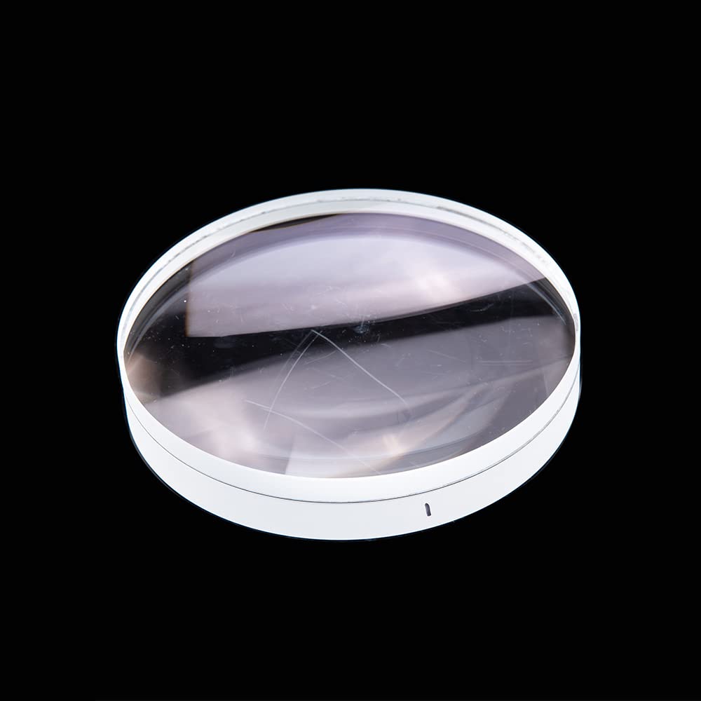 Genérico Diámetro 80mm Astronomía Telescopio Doble Grupo DIY Lentes Ópticas Refractivas Vidrio Acromático DIY Objetivo Accesorios, Monocapa Película Azul, Longitud Focal 700mm
