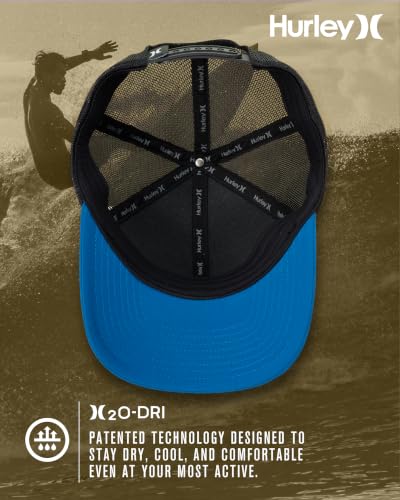 Image of Hurley Men's Caps - H2O-Dri League Baseball Caps for Men with Snapback Closure - Classic Mens Trucker Hats (S-XL)