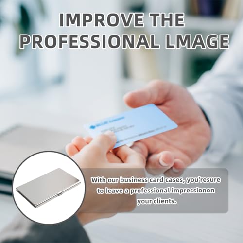 HABNI Visitenkartenetui, Edelstahl Visitenkarten Etuis, Superleichter Visitenkartenhalter, Kartenetui Für Damen Und Herren