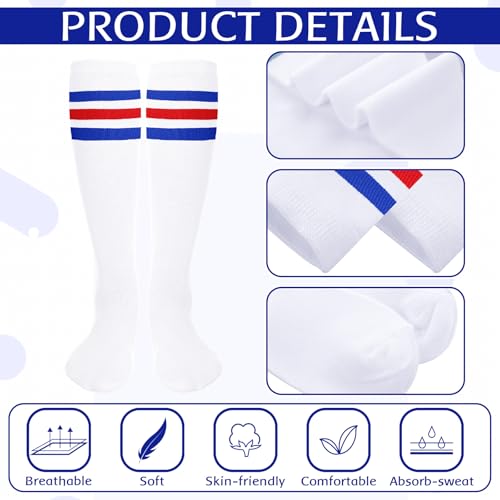 Image of Panitay 2 /12 /16 /24 Pairs Softball Soccer Socks Glitter Eye Black Stickers Team Spirit Accessories for Youth Women Sport Wear