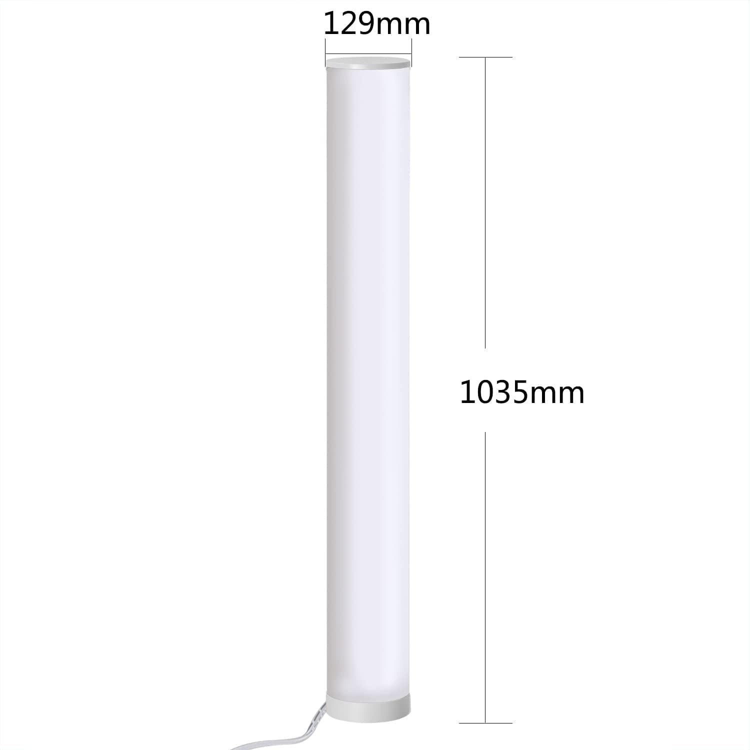Northpoint LED DIY Lichtsäule Stehlampe Standleuchte Stehleuchte zum Aufbauen Glatt ca. 103 cm hoch dimmbar Farbwechsel mit Fernbedienung