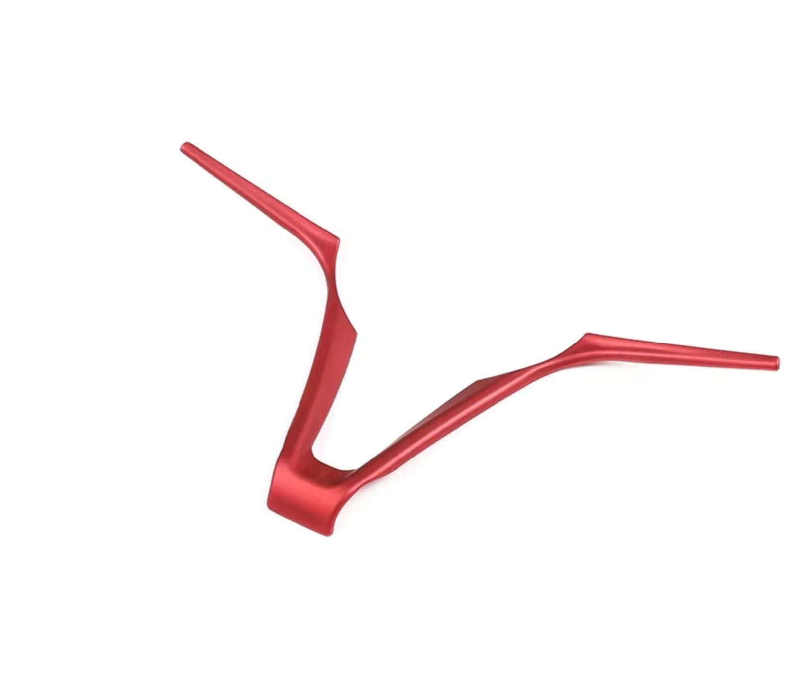 Car Interior Moulding Trim for Alfa for Romeo for Stelvio for Giulia 2017-19 Car Steering Wheel Trim Frame Sticker Accessories(Red)