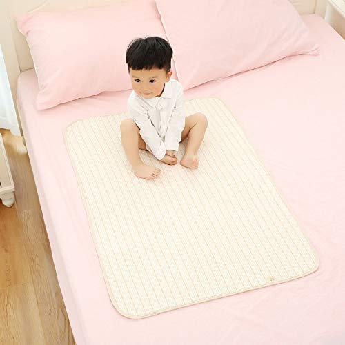 Multicolored Stripe Organic Colored Cotton Waterproof Layer Baby Changing Mat Changing Urine Pad Bed Sheets for Newborn