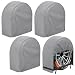 K-Musculo RV Tire Covers 4-Pack - Waterproof 5-Layer Nonwoven, Fits 33-35 Inch Diameter Tires, Gray - View #2