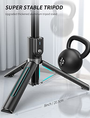 Selfie Stick Phone Tripod, Tupwoon Portable 43 Inch Aluminum Alloy Selfie Stick With Detachable Remote Compatible With Iphone, Samsung Android Smartphone #TOP1
