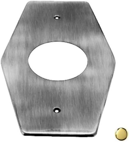 212 Main 1-Hole Remodel Plate for Mixet in PVD Polished Brass