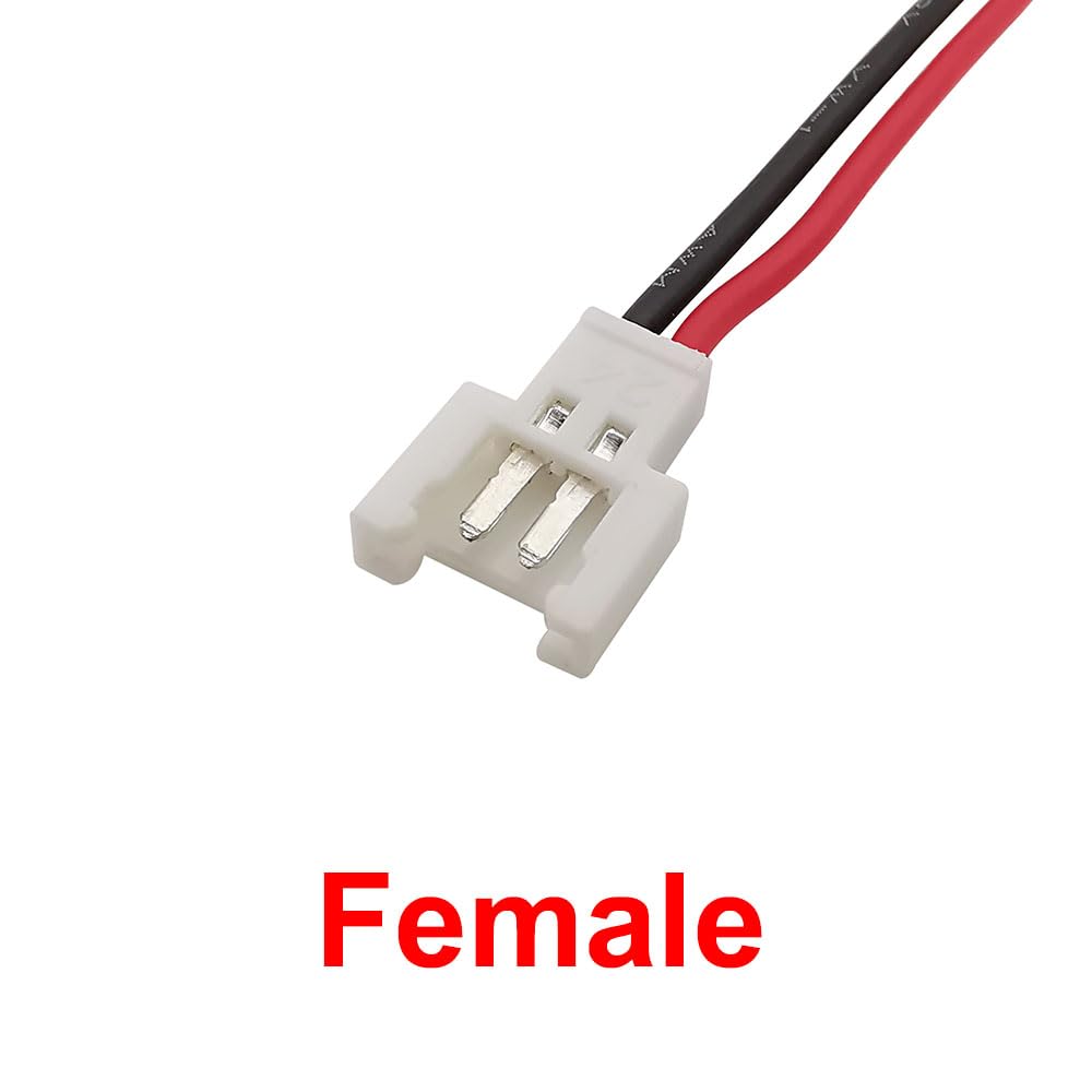 10/20 Stücke MX 2.0 JST Pitch 2,0mm 2 Pin Antenne Docking Männlich Weiblich Steckdose Kabel Draht Stecker 150MM Länge(Dark Grey,10Pcs)