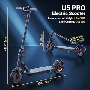 Nexiscoot Electric Scooter for Adults & Teens, 350W Motor, 8.5" Solid Tires, Max 19 MPH Speed & 19 Miles Range, Foldable E-Scooter with Responsive Braking System, Smart APP Control. — photo 5 of 6