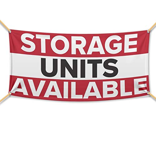 VictoryStore Business-Banner: Lagereinheiten verfügbar, Banner aus Vinyl, 90 x 180 cm