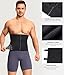TAILONG Waist Trainer for Men Shapewear Tummy Control Body Shaper Slimming Girdle Fajas para Hombres Corset with Zipper Black