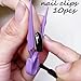 DANNEASY 20pcs Nail Polish Protector for Fingers - Acrylic Nail Protector Tool Easy C Curve Nail Pinching Clips Manicure Tools Nail Clips for Gel Nail Extension UV Builder Nail Art Supplies - Purple