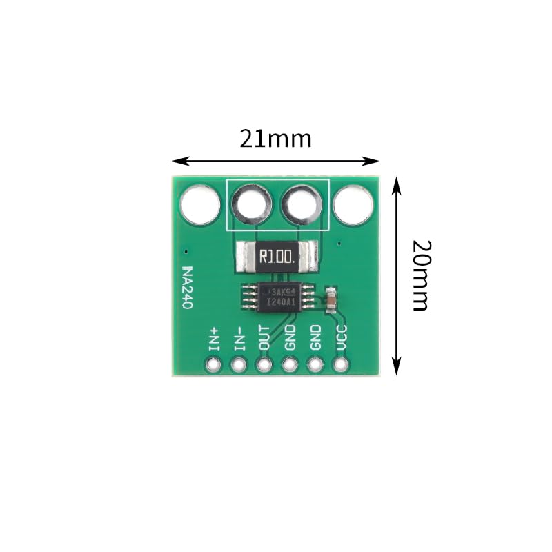 INA240A1 Current Sense Amplifier Module, Bidirectional Current Sensing, 100 V/V Gain, High Accuracy Voltage Monitor