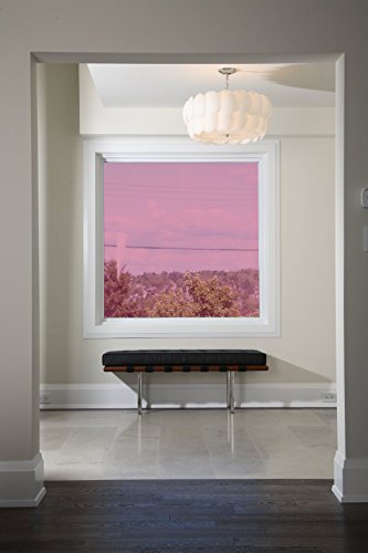Active Optic Transparent Decorative Coloured Stained Glass Window Film A Self Adhesive - Translucent Colourful Optically Clear Tint Sticky Back Vinyl - Raspberry 30-3mx76cm (30")