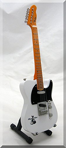 RICK PARFITT STATUS QUO Miniature Mini Guitar Fender Telecaster - Les Beatles, Paul McCartney, John Lennon, RIngo Starr, George Harrison RICK PARFITT STATUS QUO Miniature Mini Guitar Fender Telecaster