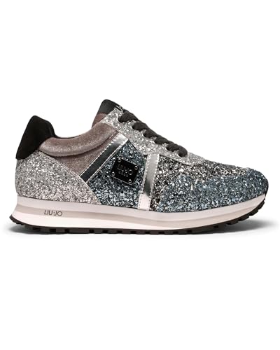 Sneakers Wonder 629 Liu Jo femme baskets argentées paillettes Z24LJ14