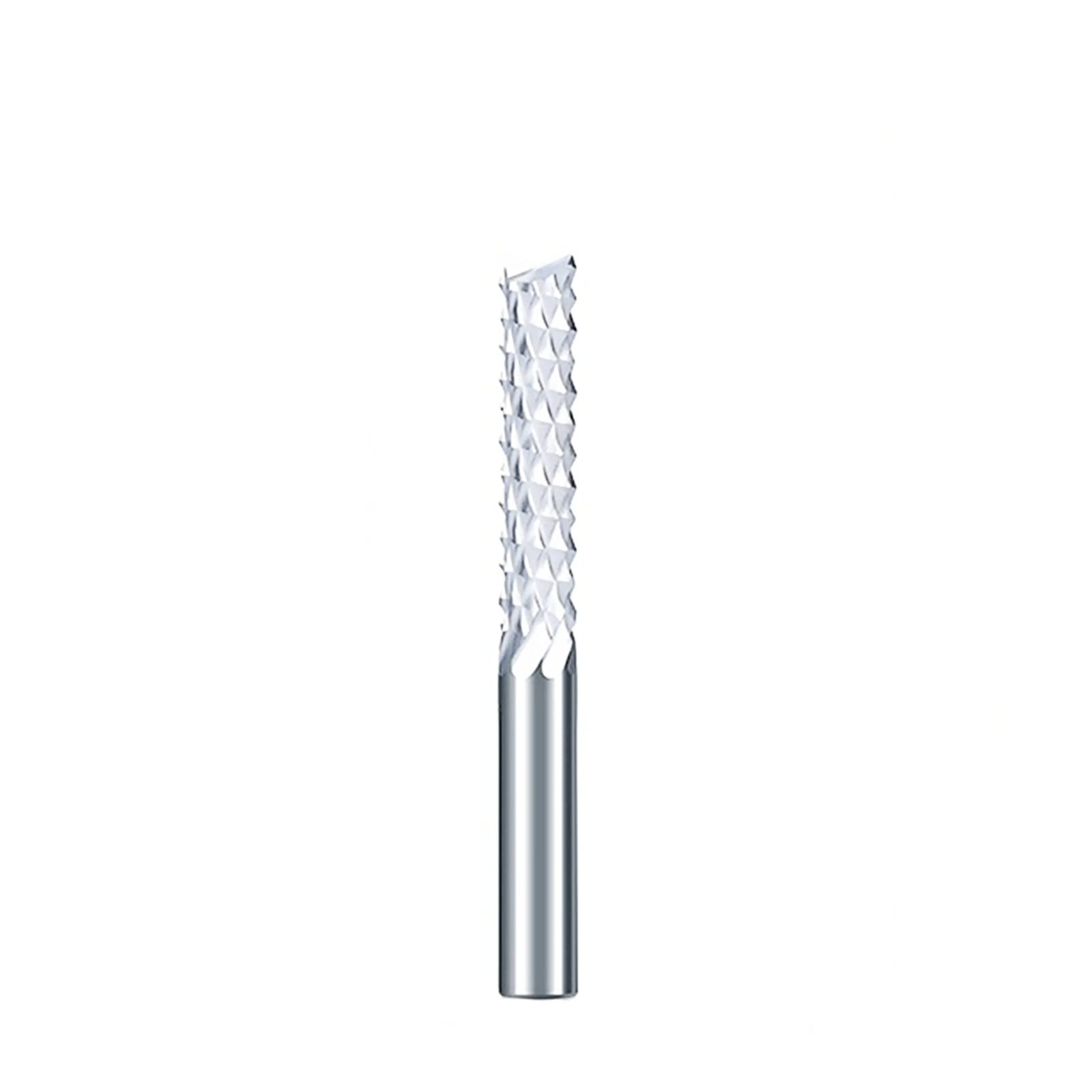 HYUJNAFZR 1pcs PCB Milling Cutter 6.35mm Shank CNC Machine Milling Cutter Carbide Endmills Corn End Mill for Wood Plastic Engraving Knife Rotary File Cutter