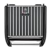 George Foreman Large Electric Steel Grill [Non stick, Healthy, Griddle, Toastie, Hot plate, Panini, BBQ, Energy saving, Vertical storage, Easy clean, Drip tray, Ready to cook light] Grey, 1850W 25051