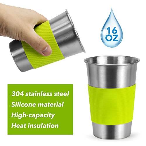 Rlrueyal Camping Cookware Backpacking Stove Canister Stand Tripod and Stainless Steel Camping Cup,Fork Spoon Kit for Hiking and Picnic,Camping Cooking,Backpacking Gear,Mess kit. - Image 3