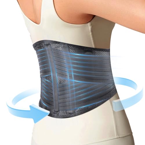 Coisiniバックブレース 腰痛 女性と男性向け姿勢矯正と腰椎保護のための背中サポートベルト 柔軟なデザインと軽薄な生地 エクササイズとフィットネスに適しています (Mサイズ)